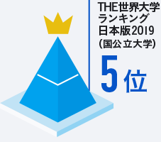 THE世界大学ランキング日本版2019（国公立大学）5位