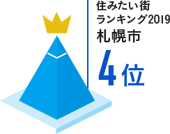 住みたい街ランキング2019札幌市4位